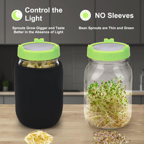 Lulonpon Sprouting Kit drip tray helps keep counters clean during harvest