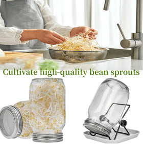 Lulonpon Sprouting Kit filter cover: mesh lid supports healthy airflow.