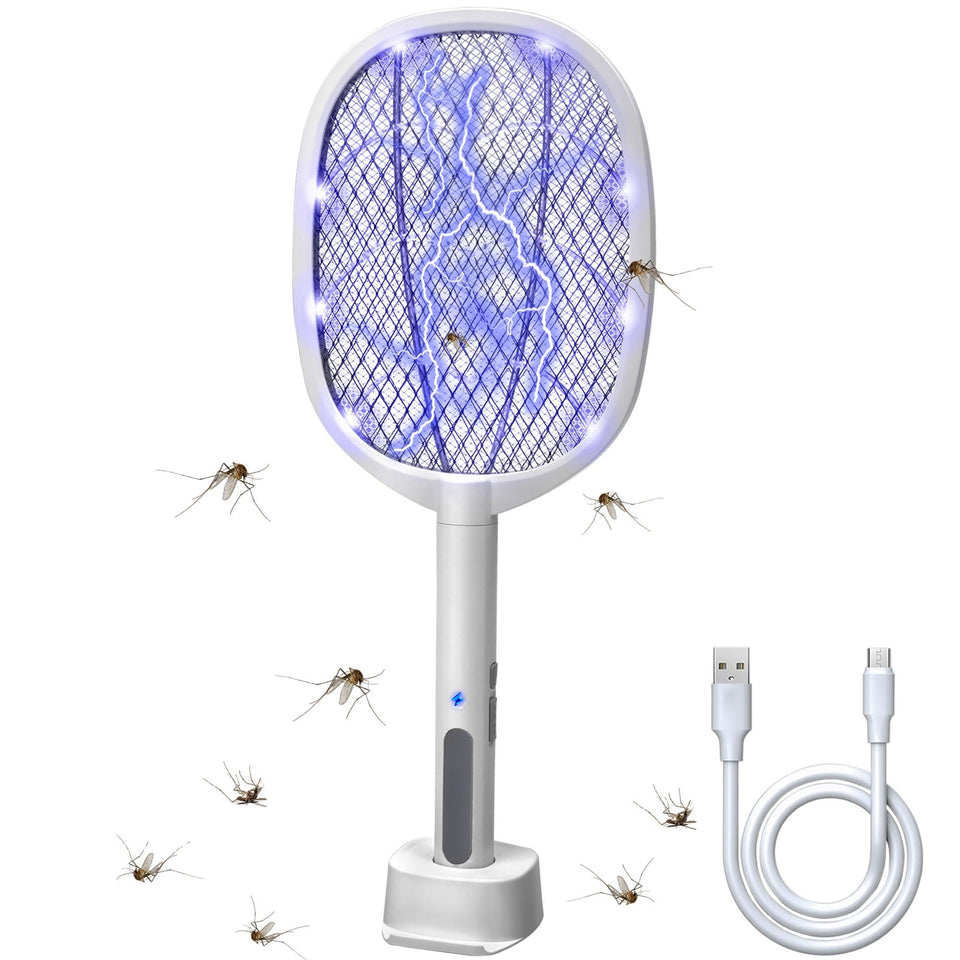 Lulu Home 2-in-1 Zapper handheld kills mosquitoes on contact.