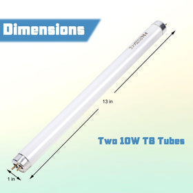 Lulu Home glass-shell T8 bulb provides 360-degree light distribution