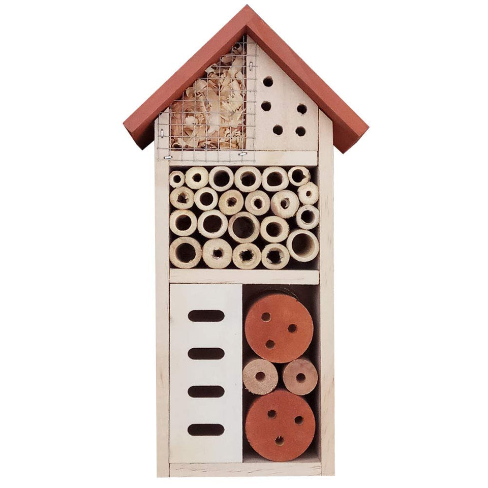 Lulu Home insect house bee habitat for pollinators in your garden.