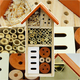 Lulu Home insect house weatherproof wooden design for outdoor use.