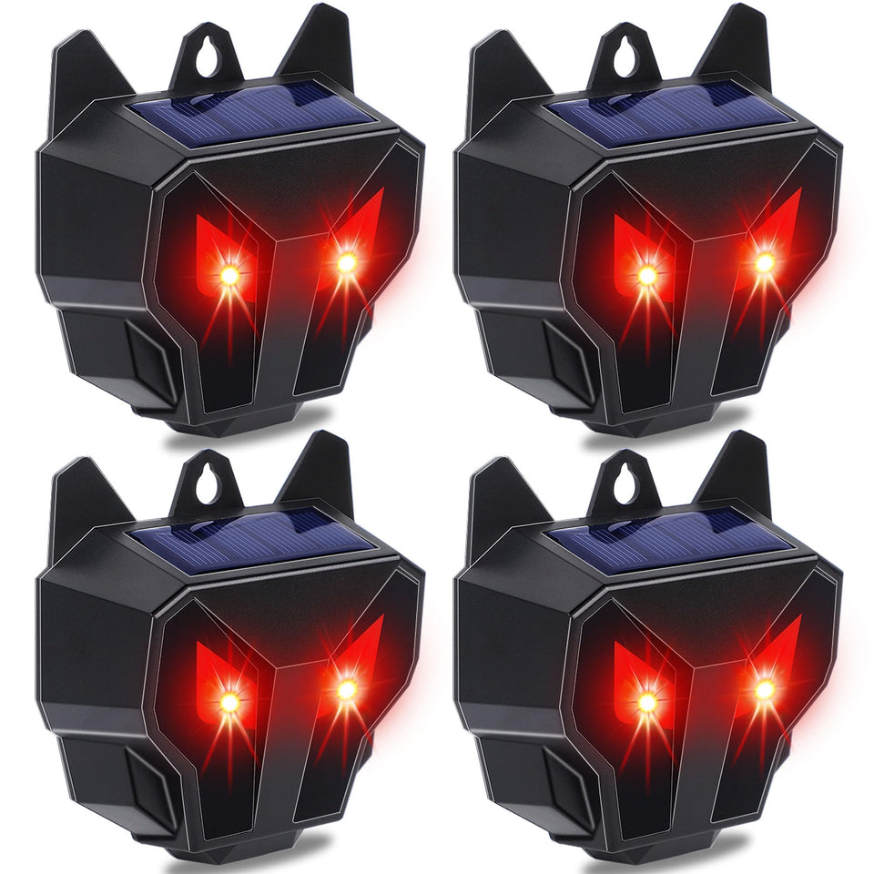 Lulu Home predator eyes deterrent with flashing red lights protects chicken coops at night