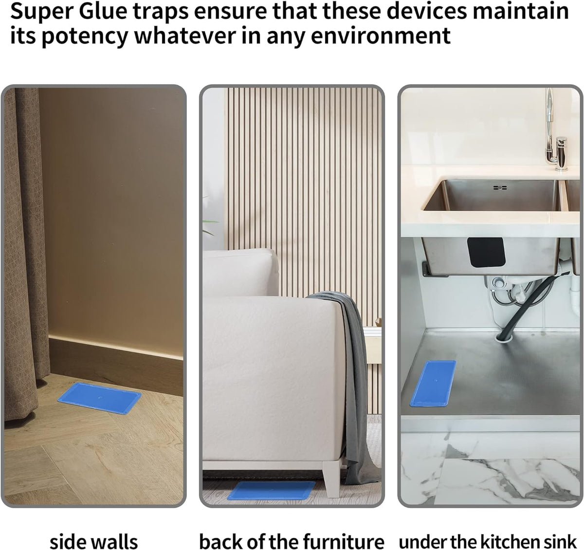 LULUCATCH large-5x10-tray traps more pests in high-traffic areas.
