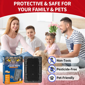 LULUCATCH adhesive strength keeps pests stuck securely, reducing escape.