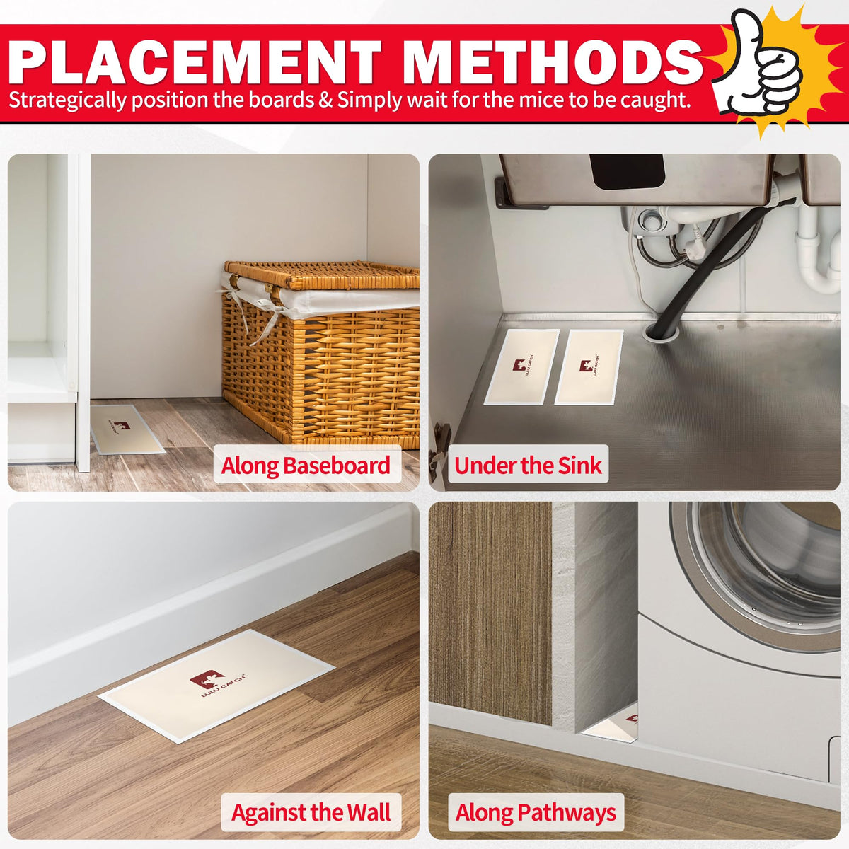 LULUCATCH compact sticky traps blend discreetly in spaces