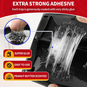 LULUCATCH glue trap close-up showing ultra-sticky surface for secure captures.