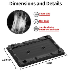 LULUCATCH glue trap non-toxic inside view emphasizes safe indoor use near families.