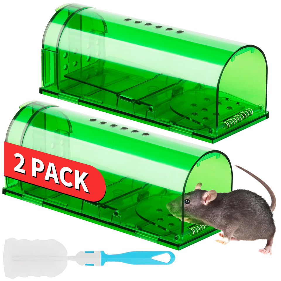 LULUCATCH humane mouse trap with compact design for humane live catch.