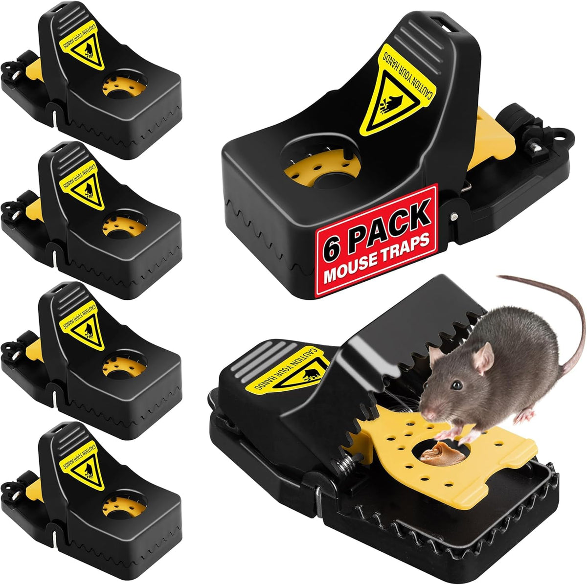 LULUCATCH mouse trap quick-set for fast pest control