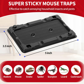 LULUCATCH mouse traps indoor-setup: easy placement along walls for routine pest control