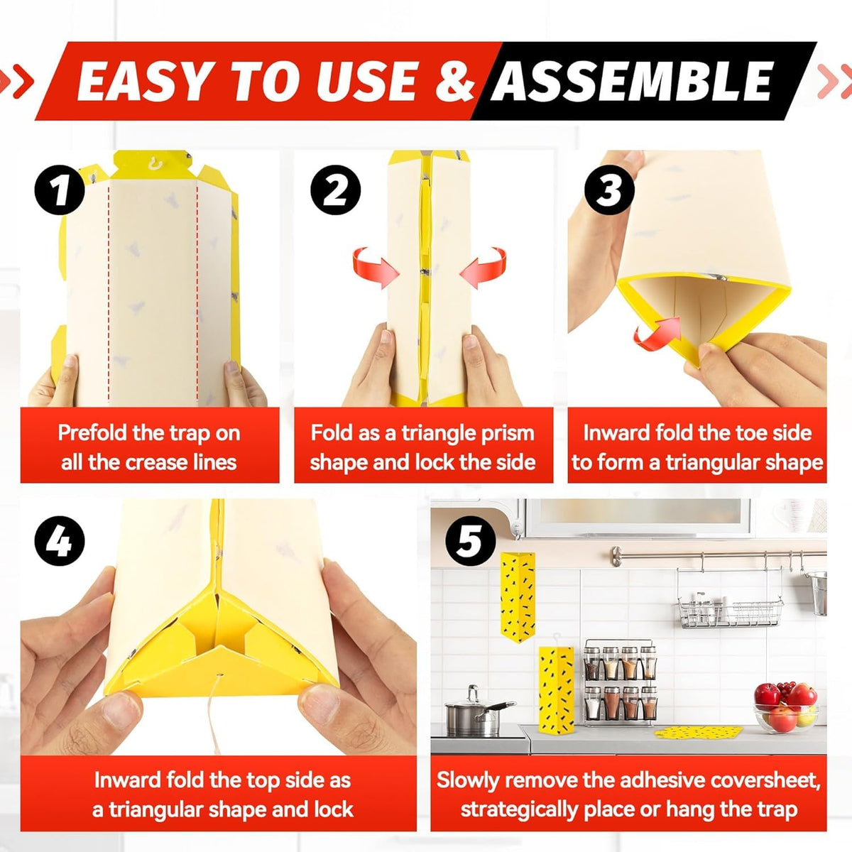 LULUCATCH odorless non-toxic fly trap close-up showing safe design