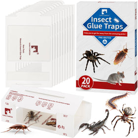 LULUCATCH pre-baited mouse trap ready to capture pests in corners