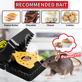 LULUCATCH mouse trap powerful-spring delivers swift capture.