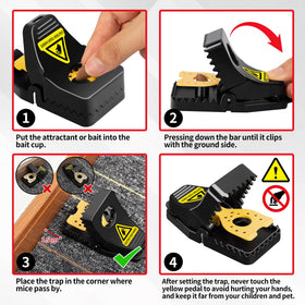 LULUCATCH mouse trap reusable-washable for hygienic reuse.