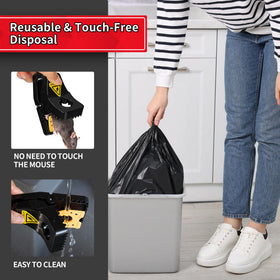 LULUCATCH mouse trap easy-to-clean with sanitary cleanup.