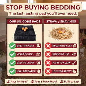 Egg-safe surface helps keep eggs steady and protected.