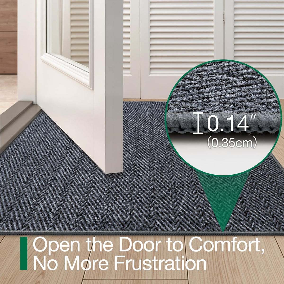 LUMI low-profile design fits under doors with minimal obstruction