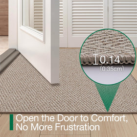 LUMI Ultra Thin Door Mat with non-slip backing remains firmly in place on hard floors