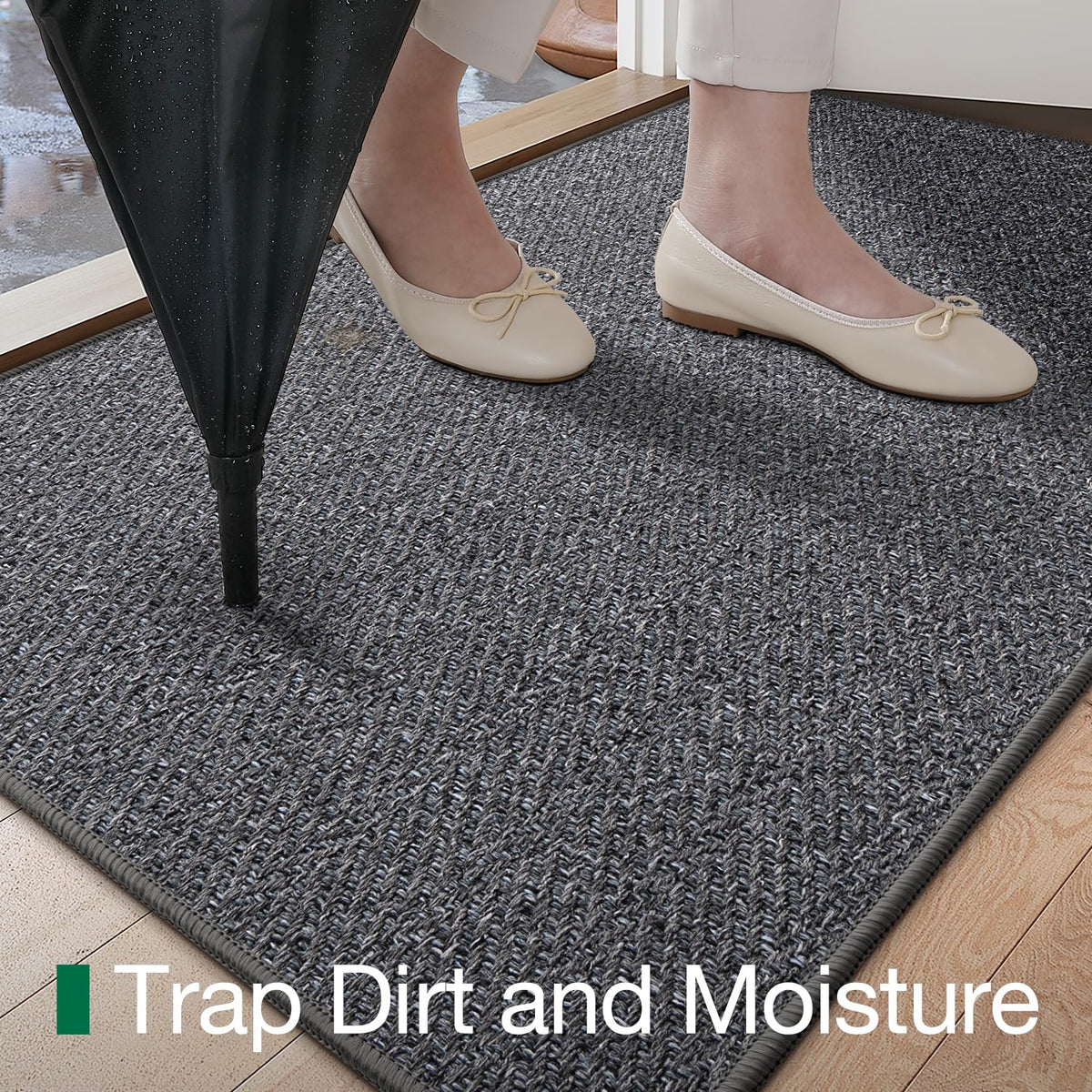 LUMI herringbone design adds style while staying durable.