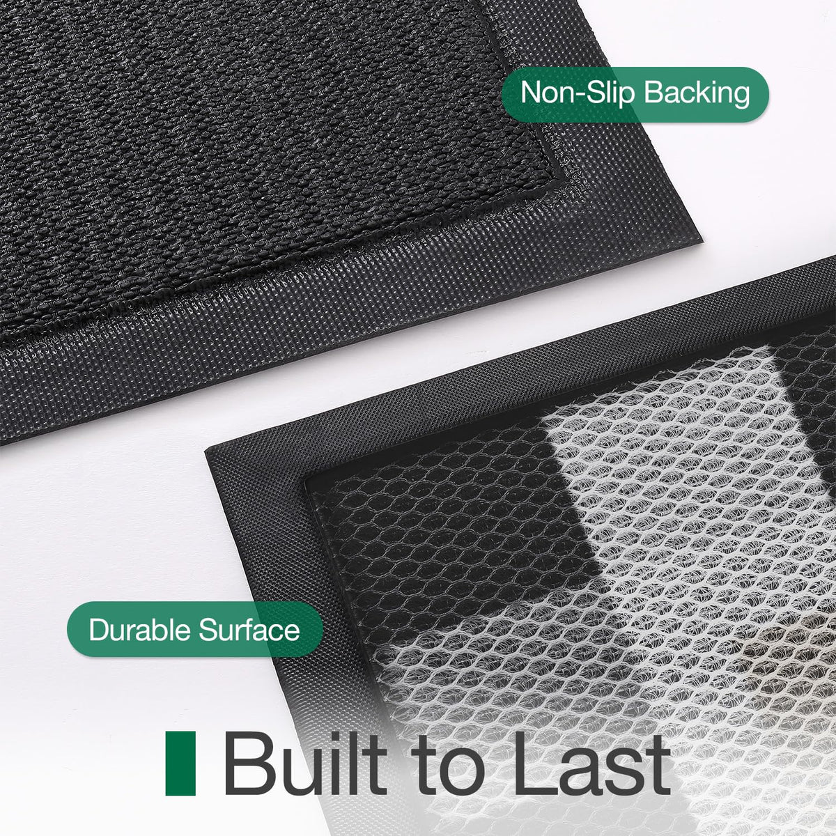 LUMI pet-friendly entry mat minimizes muddy paw prints
