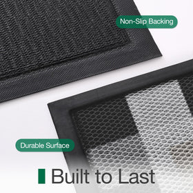 LUMI pet-friendly entry mat minimizes muddy paw prints