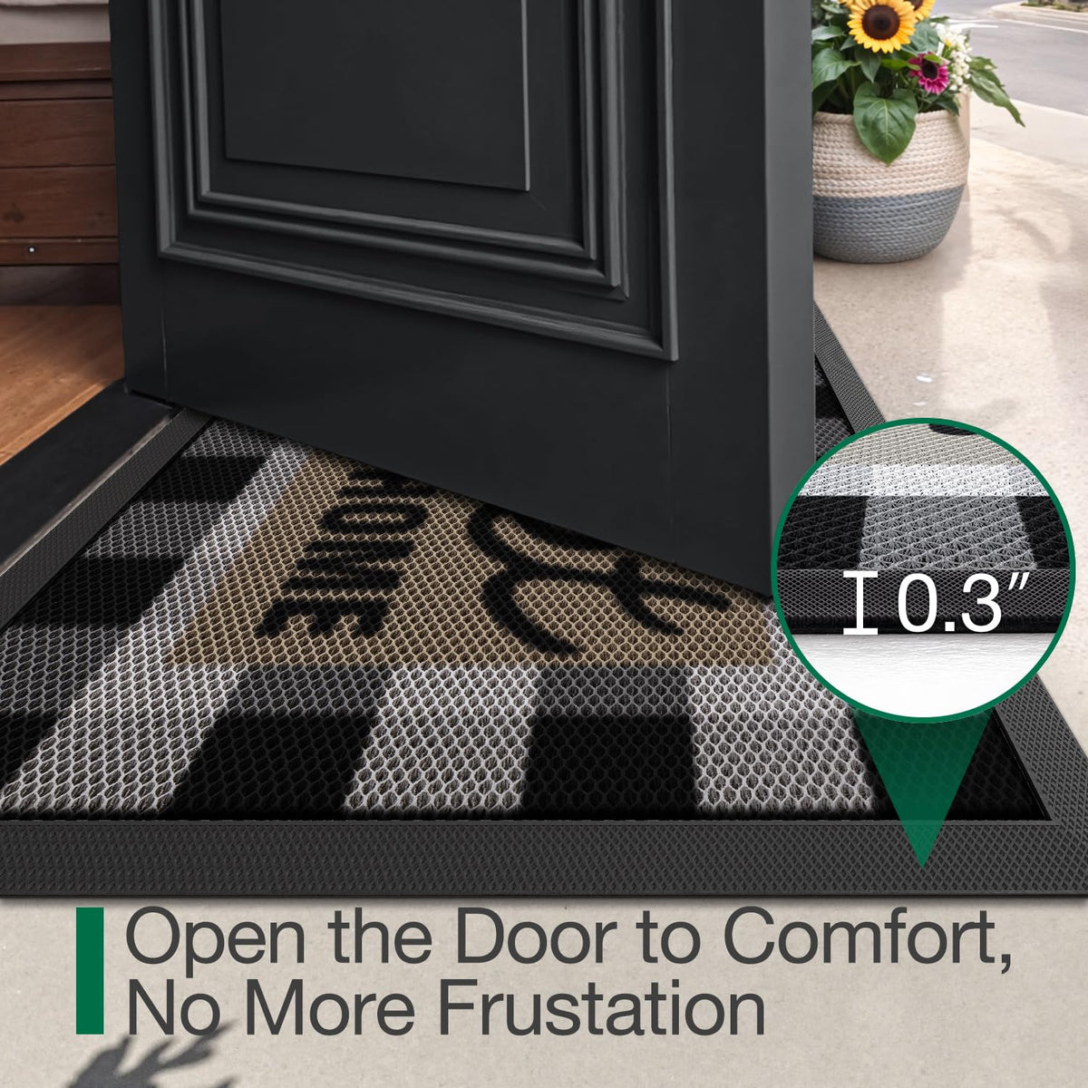 LUMI dirt-trapper fibers capture grime at every entry