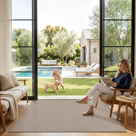 LUMI Pet-friendly mat resists claws and dirt, keeping entrances tidy