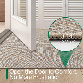 LUMI Pet-friendly entry rug resists claws and dirt for homes with pets.