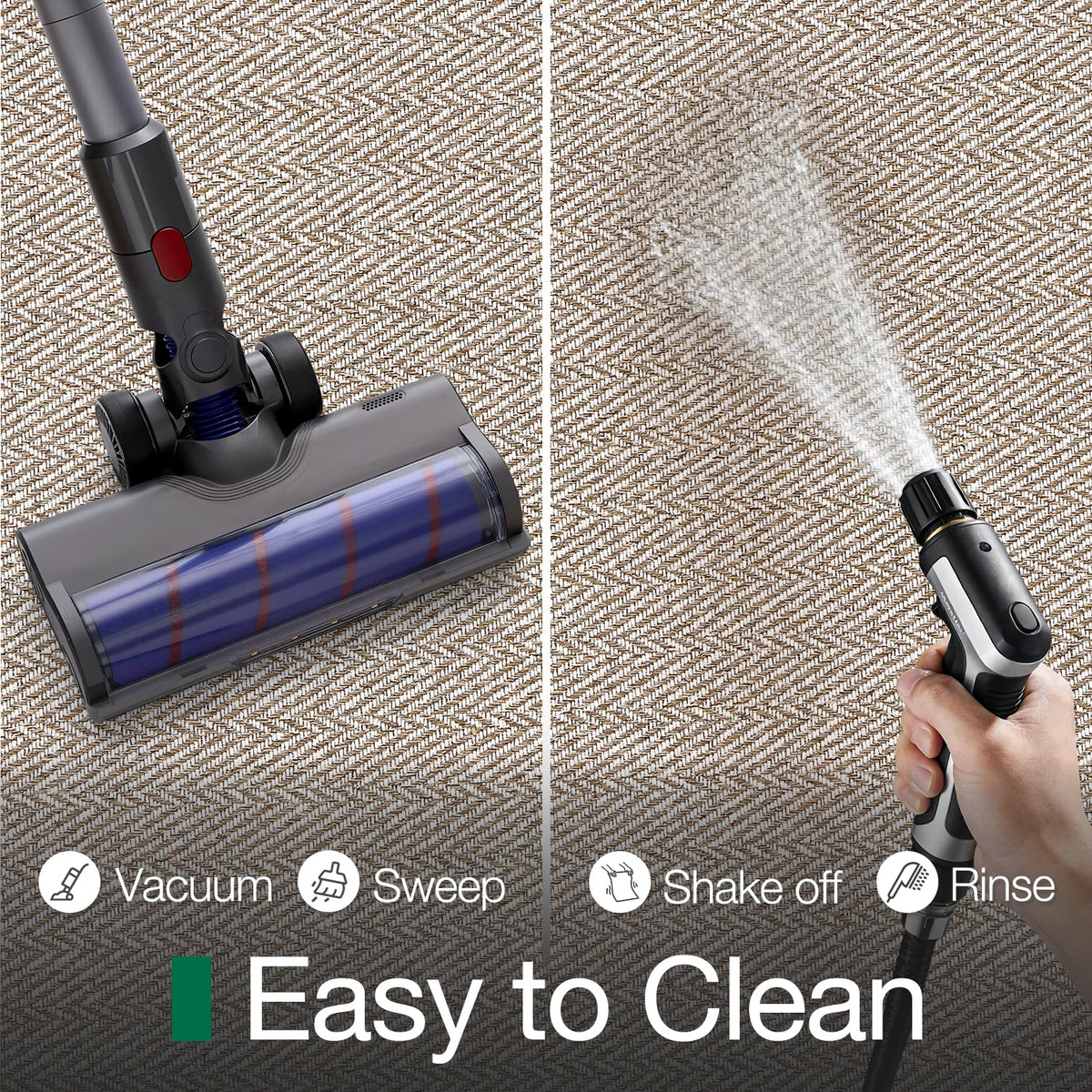 LUMI Stain-resistant surface cleans quickly and stays fresh.