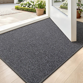 LUMI ultra-thin door mat 24x36 fits under doors with a sleek, low-profile look.