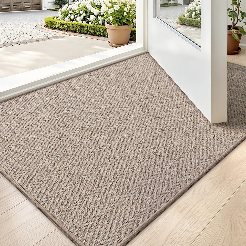 LUMI Ultra Thin Door Mat at entrance with low-profile design for easy clearance