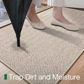 LUMI Low-profile mat fits under doors with minimal clearance.