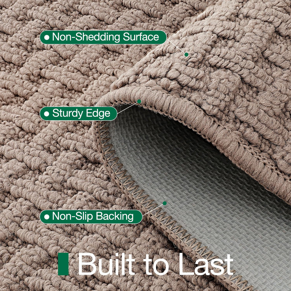 LUMI is machine washable thanks to durable TPR backing