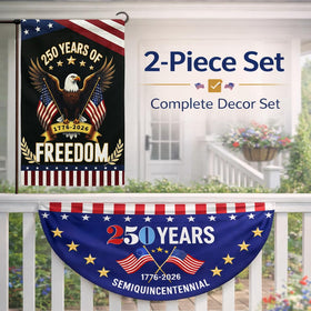 Lumigrain 250th anniversary flag 2x4ft patriotic banner designed for yard breezes.