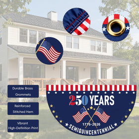 Lumigrain commemorative USA banner 1776 2026 ideal for celebrations.