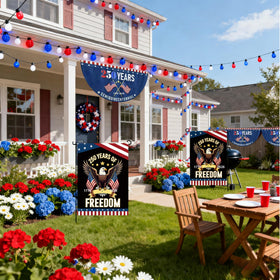Lumigrain durable outdoor flag set two-piece for versatile displays.