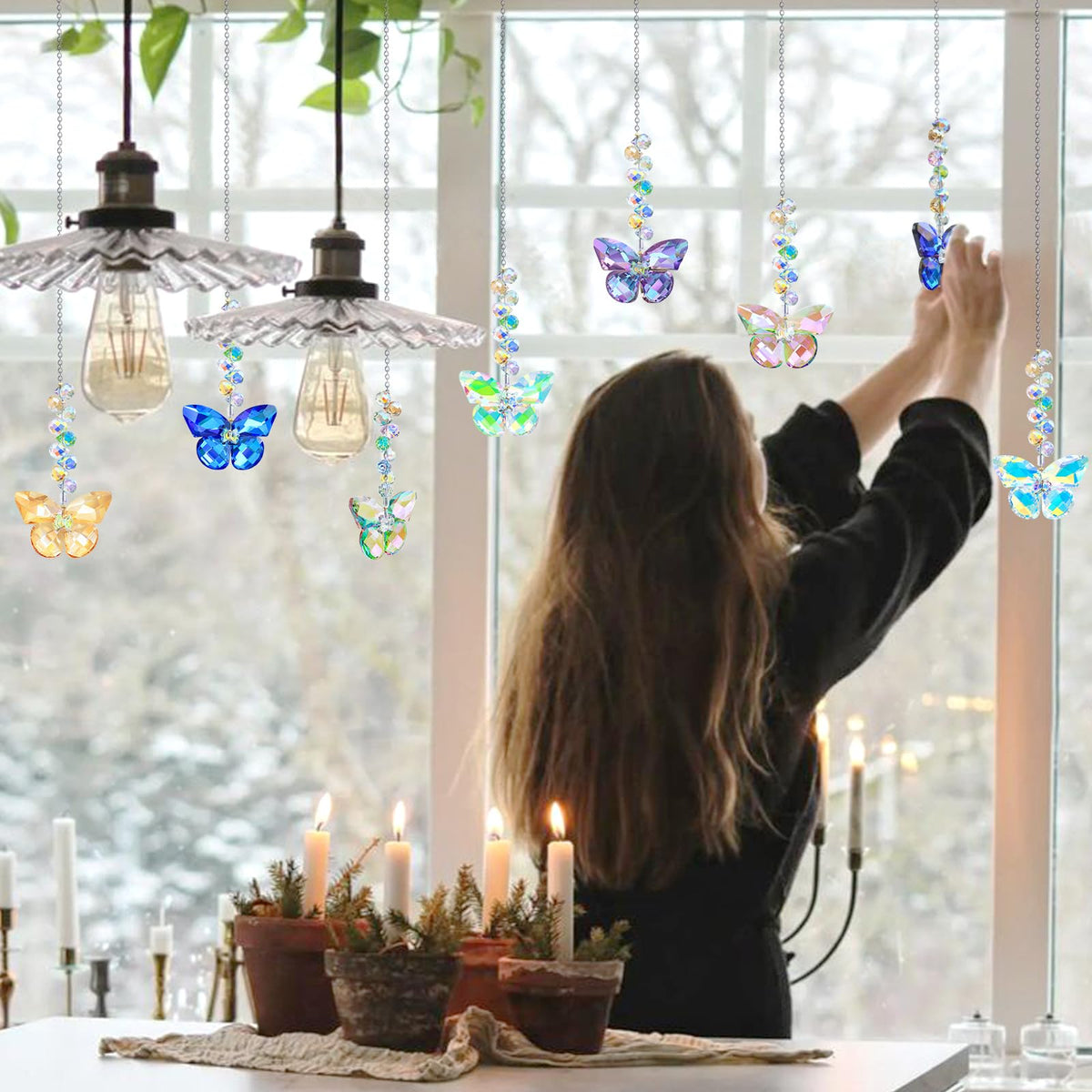 Lumiti crystal butterfly suncatcher adds festive sparkle to Christmas trees