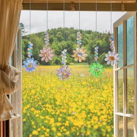 Stainless steel hardware resists rust for durable indoor and outdoor display