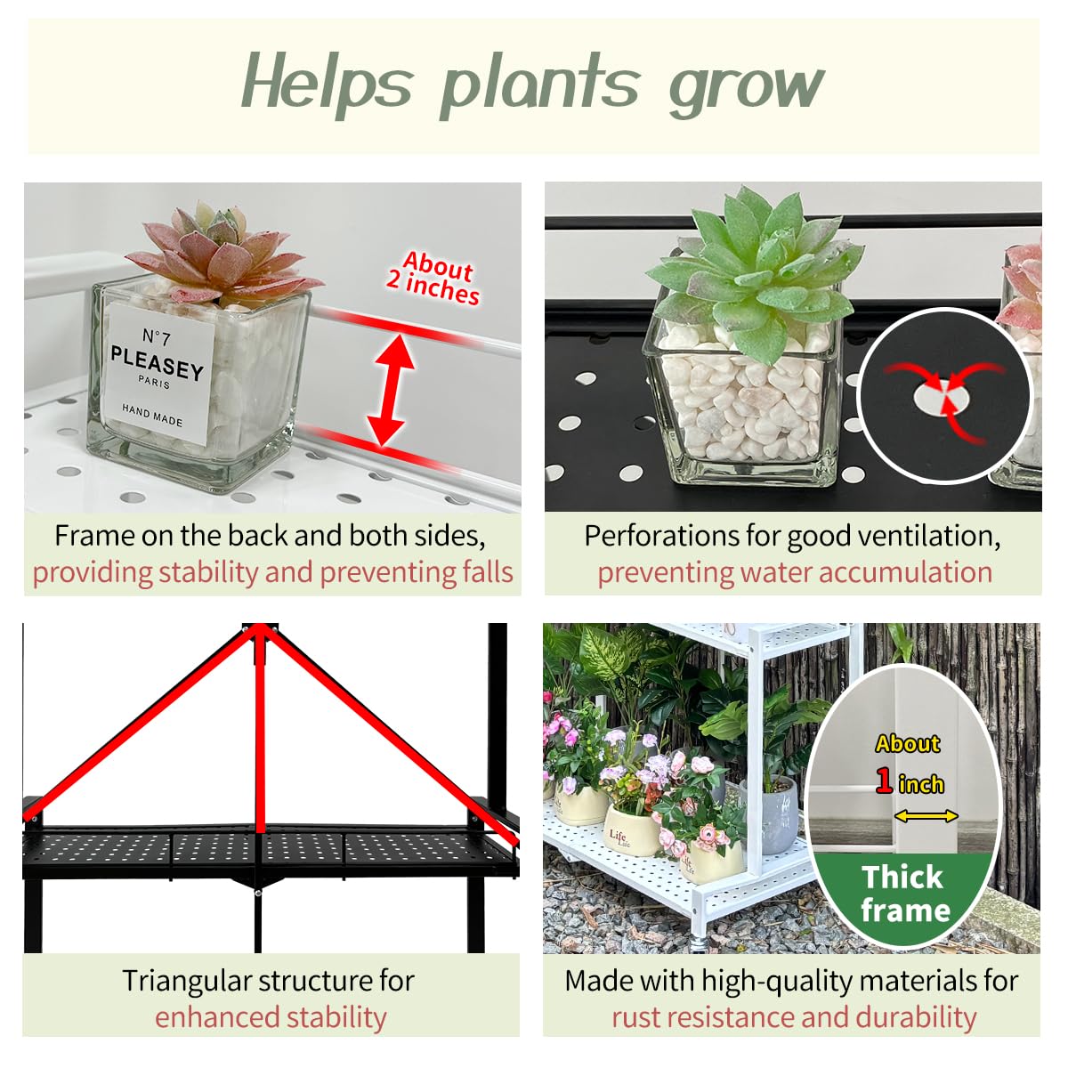 Lumizone vertical garden stand with multi-tier design optimizes plant arrangement