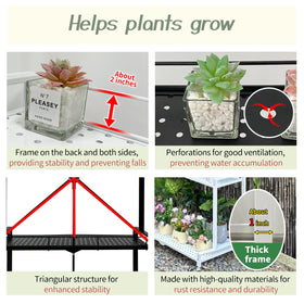 Lumizone vertical garden stand with multi-tier design optimizes plant arrangement
