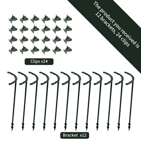 Lunhans durable plastic stakes resist weather while supporting indoor plants.