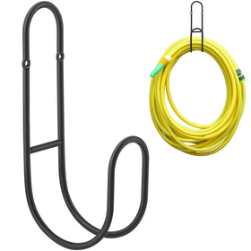 Lunhoo garden hose holder wall-mount black keeps your hose off the ground and organized.