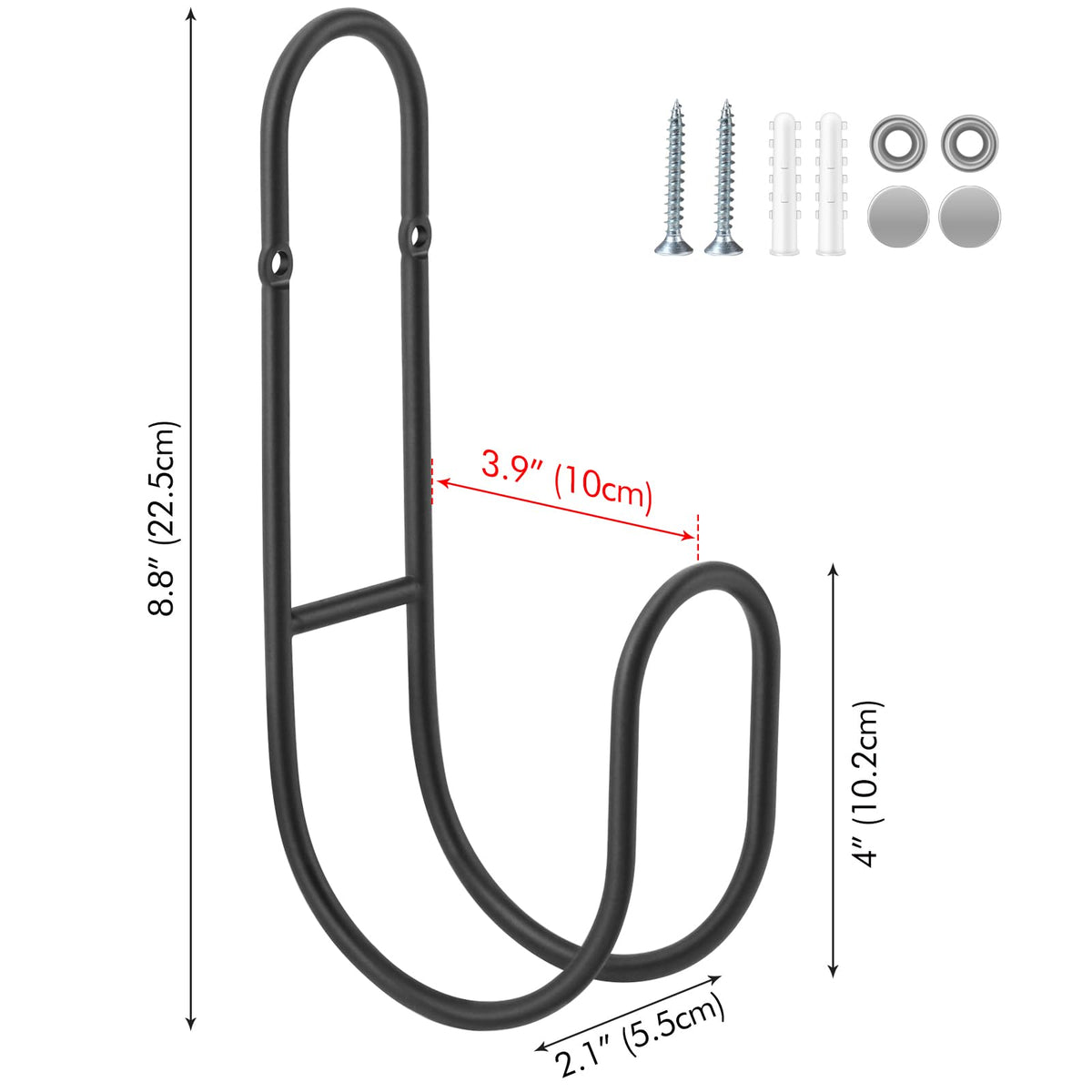 Lunhoo hose holder matte finish resists weather for outdoor use.