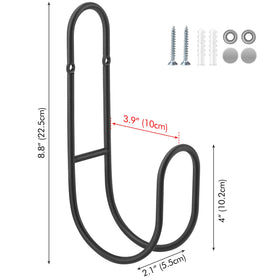 Lunhoo hose holder matte finish resists weather for outdoor use.