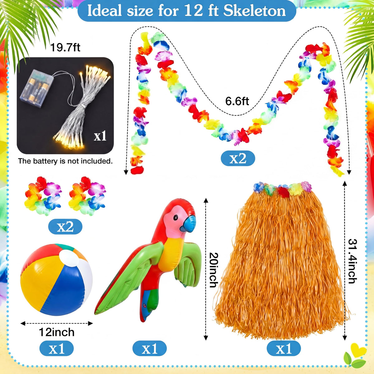 Lunmon tropical flower wristbands adding vibrant detail to a garden display.