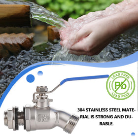 LUOFANT 3-4 GHT thread connects to hoses for universal compatibility.