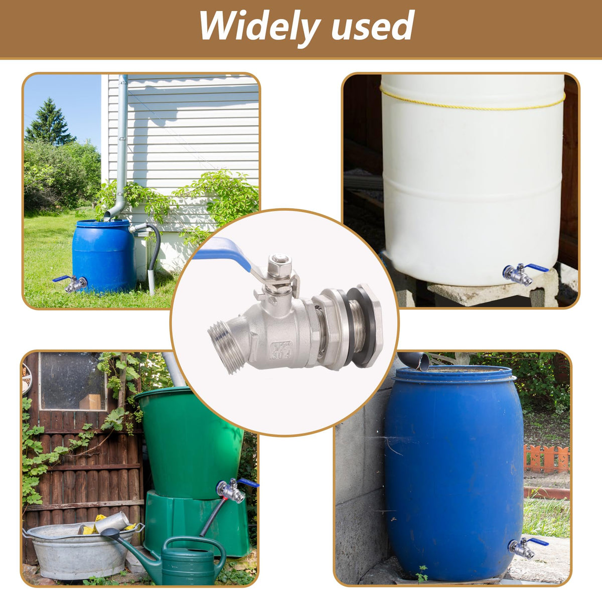 LUOFANT garden hose connector enables quick watering.