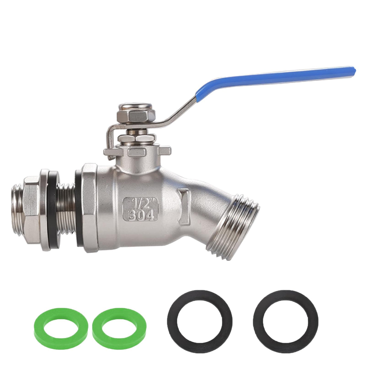 LUOFANT high-flow rain barrel spigot enables quick water transfer from your barrel.