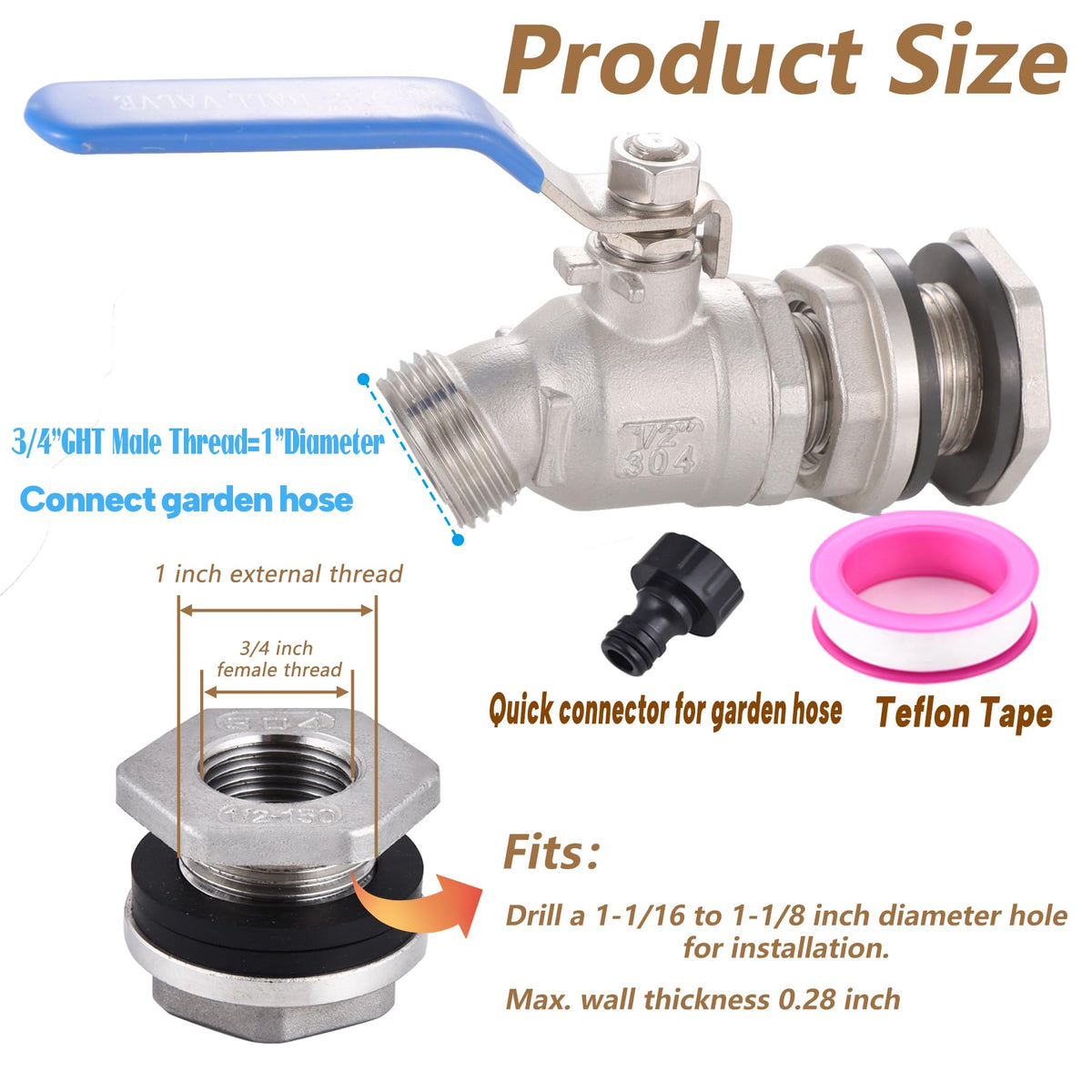 LUOFANT included installation rope and tape for easy fitting.